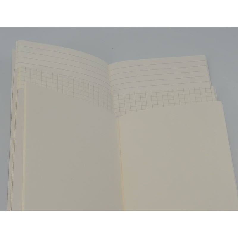 Sixstore Journal Refills Pad Lined, Blank, Squared Paper Set of