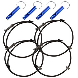 EDC Survival Bracelet, Car Window Breaker Wrist Strap Escape Tool, Vehicle Emergency Rescue Wristbands, Rapid Escape Emergency Tempered Glass Breaker(4pcs)