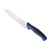 Mercer Culinary Millennia 7-Inch Granton Edge Santoku Knife, Blue