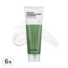 Mediheal Tea Tree Trouble Soothing Cleansing Foam, 120ml, 6 pieces / 메디힐 티트리 트러블진정 클렌징폼, 120ml, 6개