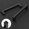 Redunest Cabinet Pulls Matte Black Cabinet Handles Square Drawer Pulls,