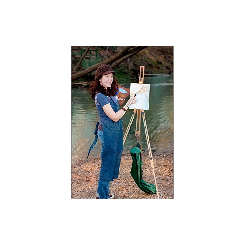 Portable Wooden Artist Easel with Travel Case