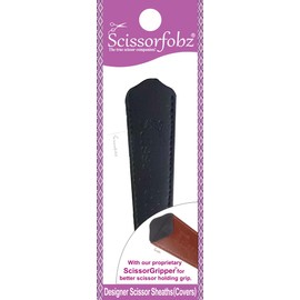 SCISSORFOBZ Designer Scissors Sheaths Shears Protective Covers-For Small Embroidery Scissors - Black Color-#SS-24