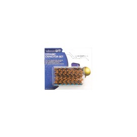 Velleman K/CAP1 Modules Ceramic Capacitor, 14 Values from 10PF to 220NF, Assorted (Pack of 224) 122008