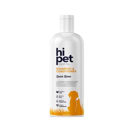 HiPet Shampoo & Conditioner 2-in-1, Deshedding Dog Shampoo, Shines and Softens Fur with All-Natural Formula, Good for All Fur Types, 6.7 Fl Oz