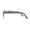 Mens Metal Half Rim Rectangular Reading Glasses Gunmetal Black +1.5