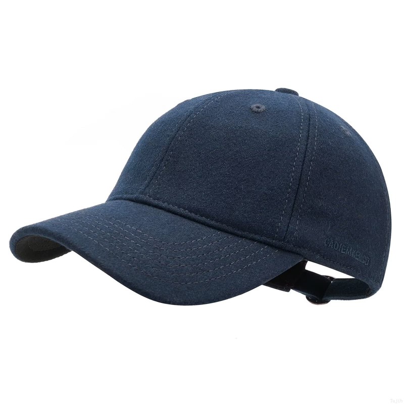 GADIEMKENSD Winter Unstructured Baseball Caps Wool Hat, Unstructured, Navy