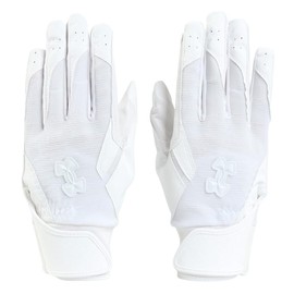 UA Clean Up Pro Batting Gloves, Colorless, 6001313 (100), White, White, Medium