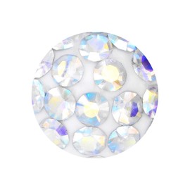 PIERCINGLINE Universal Screw Ball, Crystals and Epoxy, Piercing Attachments, Ball Replacement, Choice of Colours and Sizes