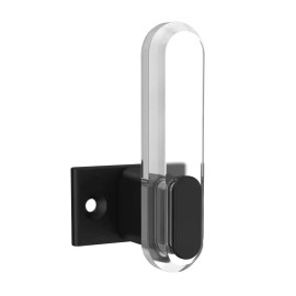 Liberty B43375-BCL 3" Matte Black & Clear Pill Hook Coat, Hat, Robe Hook