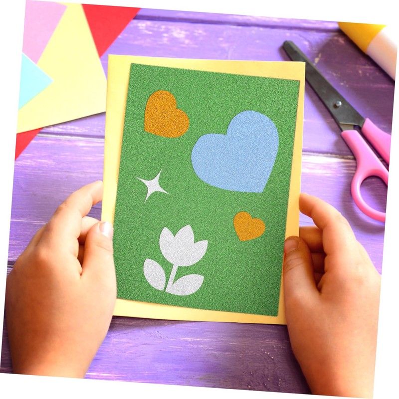 OHPHCALL 60 Sheets Glitter Cardstock Paper Glitter Cardstock for Scrapbook