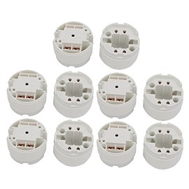 uxcell 10 Pcs F448Q AC 500V 2A G24 Base H Light Socket Fluorescent Tube Lamp Holder