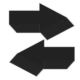 Arrow Floor Sticker Black 10"×5" Directional Floor Decal Self-Adhesive Removable Waterproof Arrow Vinyl Sign 20 PCS