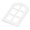 6PCS Dollhouse Windows Miniature Window Frame Ornament 1:12 Scale Dollhouse