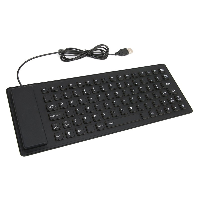 Foldable Silicone Keyboard 85 Keys Foldable Design Silent Wired Waterproof