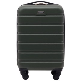 Wrangler Hardside Spinner Carry-On Luggage, Deep Depth, 22-Inch
