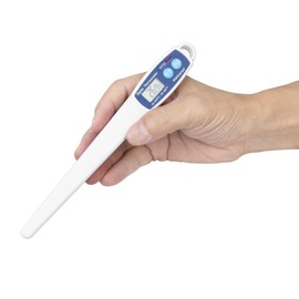 Hygiplas 19249 Digital Water Resistant Thermometer Temperature Measurement, White, 15(W) x 200(L) mm