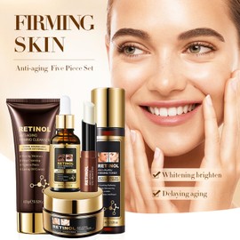 Retinol Skincare Set, Anti-Wrinkle Facial Kits For Women, Hydrating & Renewal Gift Set Include Cleanser,Toner,Retinol Eye Stick,Serum, Skin Care Sets & Kits Perfect For Him/Her (4pcs)