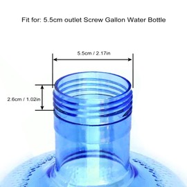 Tapones Reutilizables de 5,5 Cm para Botellas de Agua de Galón de Salida, 5 uds., Tapas de Repuesto con Rosca, Tapas Antisalpicaduras para Dispensador de Agua, Tapas de Jarra