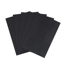 DERAYEE Pasting Leather, Synthetic Leather, Fabric, Sofa Repair Seal, Pack of 5, Durable, Repair Sheet, Bike Seat, Repair Leather Sheet, Waterproof (Black, 7.9 x 11.8 inches (20 x 30 cm)