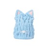 Mikinona Cat Ear Hair Drying Towel Fast Absorbent Microfiber Cap
