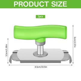 Effortless Arthritis Jar Opener, Pack of 2 Jar Openers, Screw Lid Opener, Labour-Saving Can Opener, Seniors, Lid Opener for Screw Jars, for Family, Picnic, Business