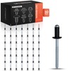 A-Premium 50PCS Aluminum & Steel Panel-Fuel Door Rivets Clips Retainer