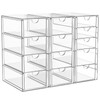 ARSTPEOE Acrylic Makeup Organizer with 13 Drawers, Bathroom Counter Organizer,