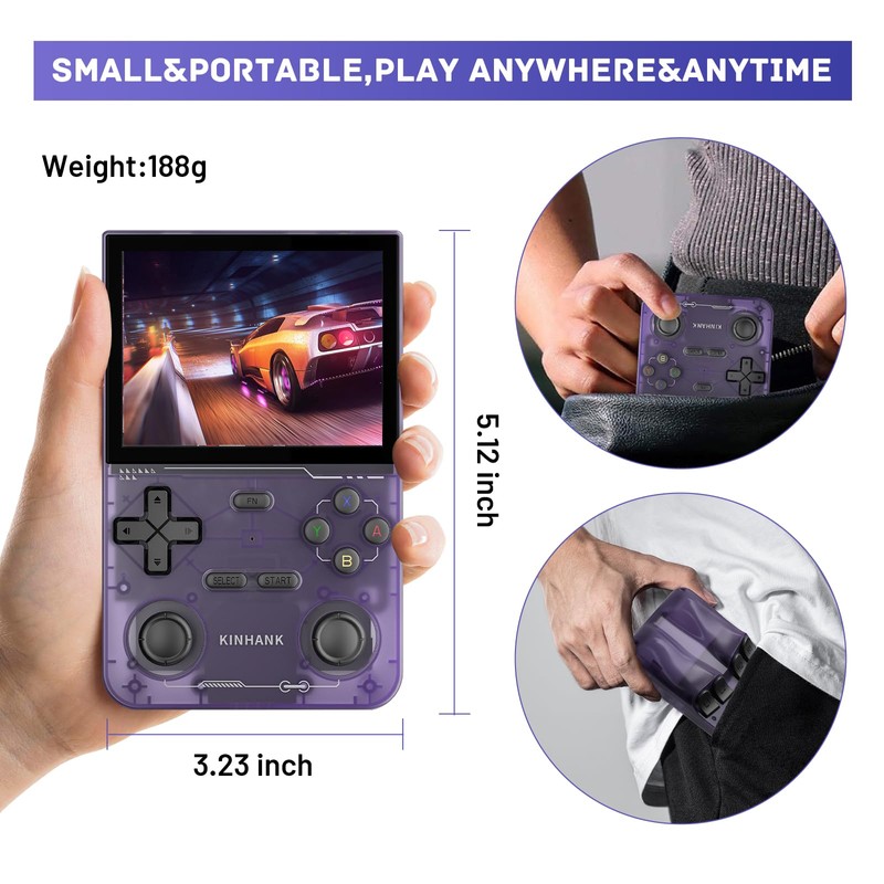 Kinhank K36 Handheld Retro Game Console with 9000+Games,Mini Retro Game