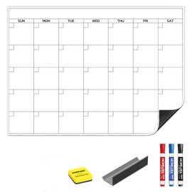 Large Magnetic Dry Erase Calendar for Whiteboard, Monthly Planner for Home, School, Office (16"x22")
