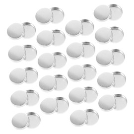 FOMIYES 30piezas Bandeja De Aluminio Para Envases Cosméticos Unidades De Recipientes Redondos Pequeños Para Sombras De Ojos Paletas De Sombras y Maquillaje
