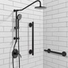 Lava Odoro Shower Grab Bar, Modern Stainless Steel Handicap Grab