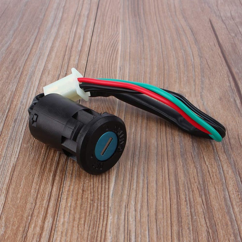 Key Switch 12V Waterproof 4-Wire Ignition Key Switch Waterproof Motorcycle