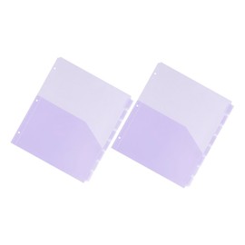 Operitacx 2 Sätze Geteilte Aufbewahrungstasche Aktenordner Trennsystem Dokumentenordner Aktenordner Zubehör aufbewahrungssystem Ordner-Trenntaschen Taschenordner-Trennblätter pp Violett