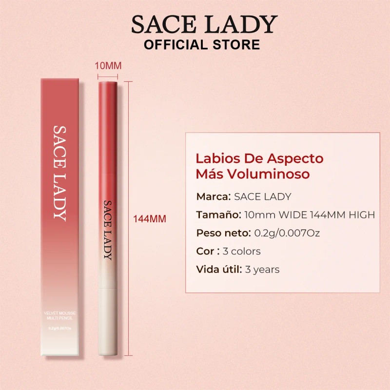 Sace Lady Delineador De Labios, Volume Y Alta Pigmentación