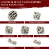 DND Dice Set - Set of 7 Polyhedral Skull &