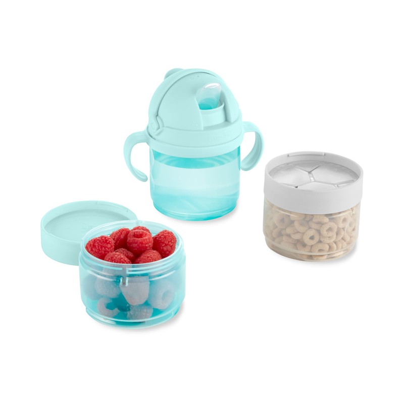 Skip Hop Sip-to-Snack, Teal/Gray