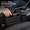 Car Seat Gap Organizer with Cup Holder – PU Leather