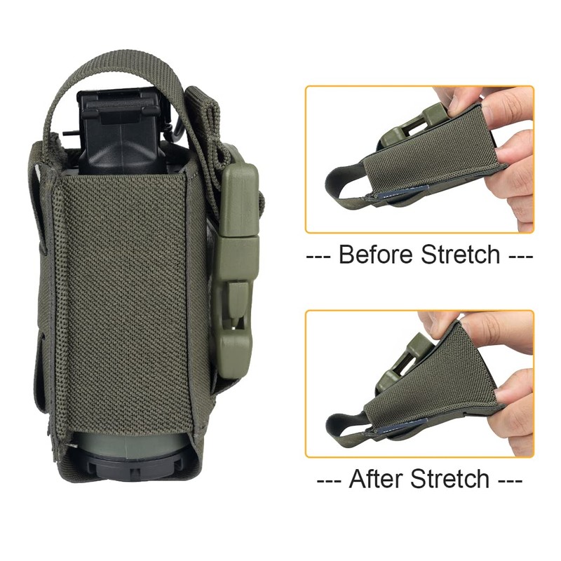 IDOGEAR Tactical Flashlight Holder Molle flashbang Pouch Magazine Pouch Multi-Purpose