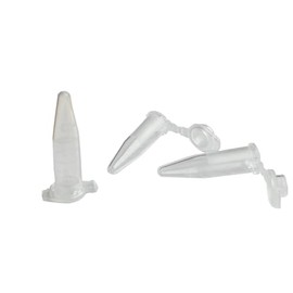 100 Piece 0.5ml Tiny Microcentrifuge Tube Graduated Holder Vial Tiny Container with Snap Cap, Clear EP Tube for Tiny Seeds Pollen Storage