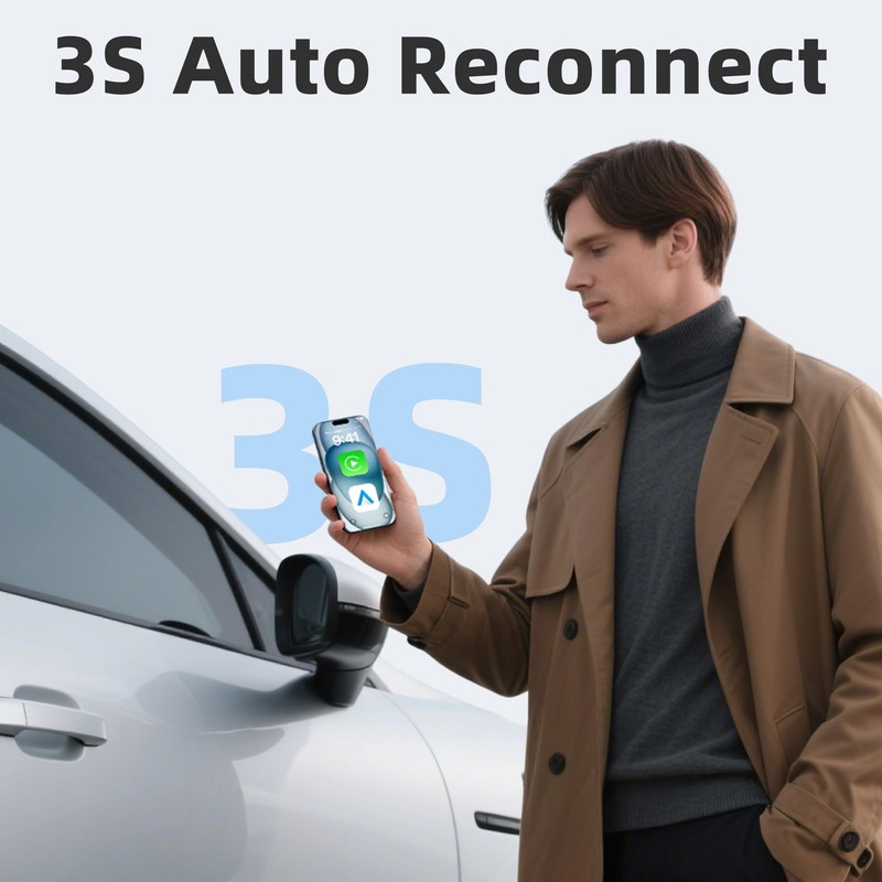 Android Auto Wireless Adapter Carplay - 2 in 1 Wireless