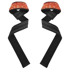 toronja - Correas de levantamiento de pesas de pulpa de frutas rojas de 26 pulgadas, antideslizantes, para levantamiento de pesas, culturismo, levantamiento de pesas y peso muerto