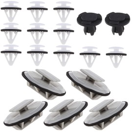 EMSea 1 Full Set of Plastic Trim Clip Fittings One Single Side Skirt Compatible with Mazda 3 BL