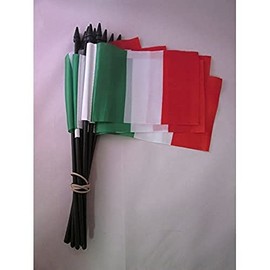 AZ FLAG Flag Italy 15 x 10 cm – Italian Pack of 10 Mini Flags 10 x 15 cm – Flags