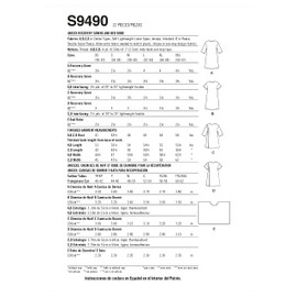 Simplicity Unisex Recovery Gowns and Bed Robe Sewing Pattern Kit, Code S9490, Sizes L-XL-XXL, Multicolor