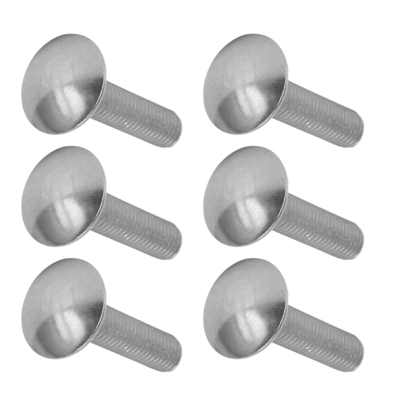 30Pcs M8x1.25 Screw Bolt A2 Stainless Steel Cup Square Coarse