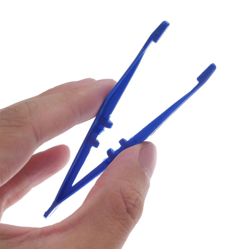 BZKSER Plastic Tweezers - 20 Pieces Lightweight Plastic Tweezers for