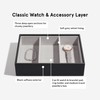 Stackers Black Classic Medium Jewellery Box Watch/Accessories Layer
