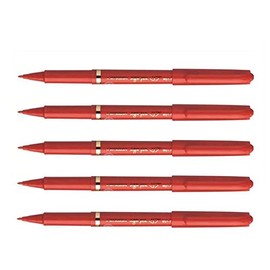 三菱鉛筆 Water-Based Sign Pen Rib Red Wire 0.7 mm Wide MyT7 X 15 [Pack of 5]