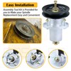 BOSFLAG 3 Pack 607418 Spindle with 604664 Pulley 604817 Belt